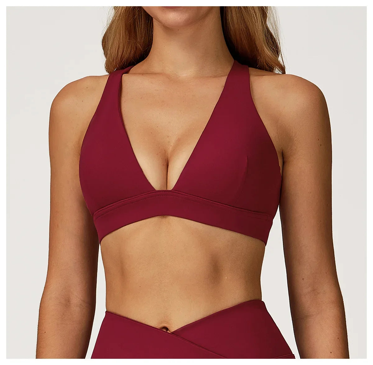 Sexy Gym Top Women Sports Bra Running Back Cross Push Up Yoga Bra Breathable Sports Underwear Women Fitness Workout Top Women