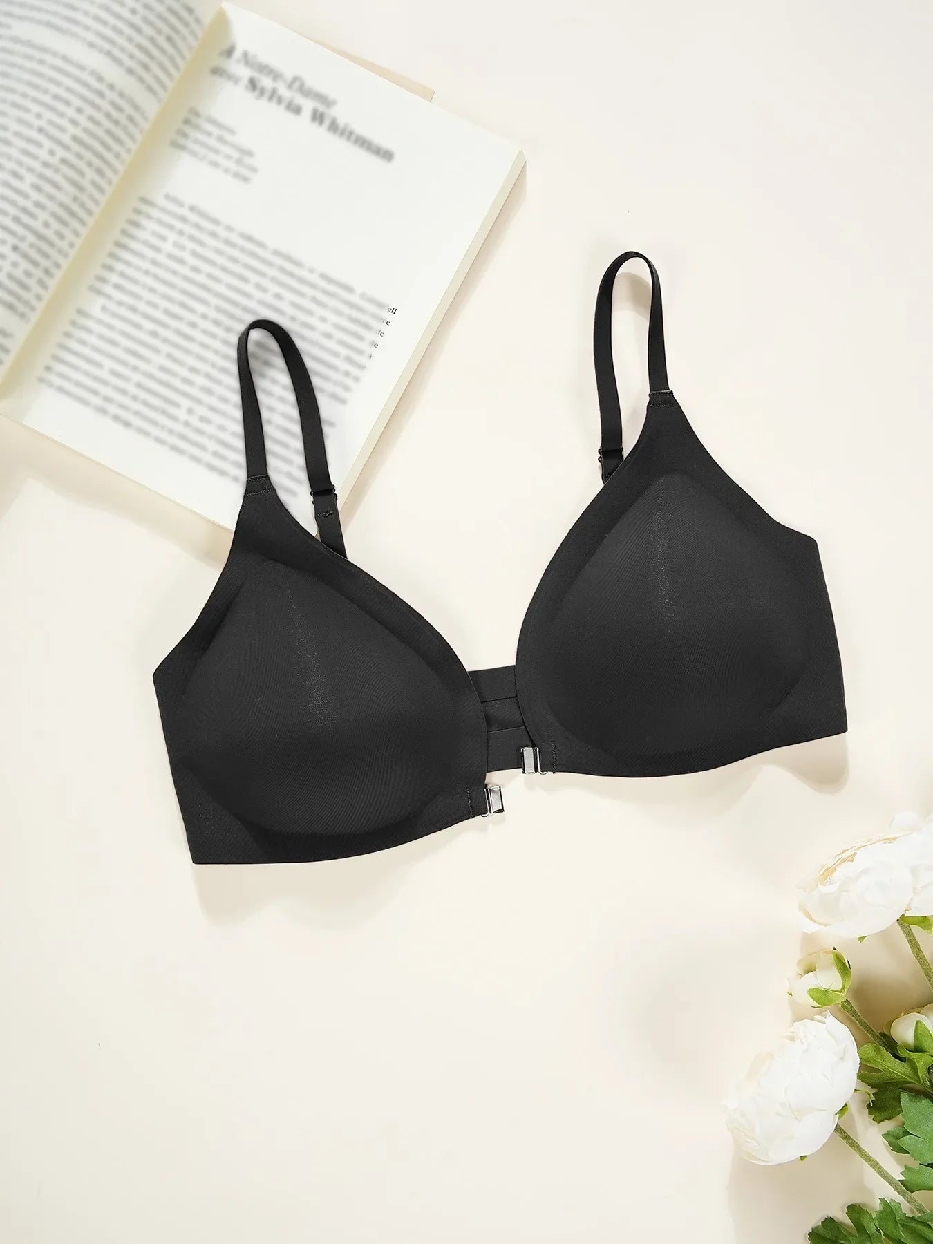 7pcs Bra and Panty Set Women's Lingerie Seamless Push-Up Wireless Bras with Removable Padding Basic Everyday T-Shirt Lingerie