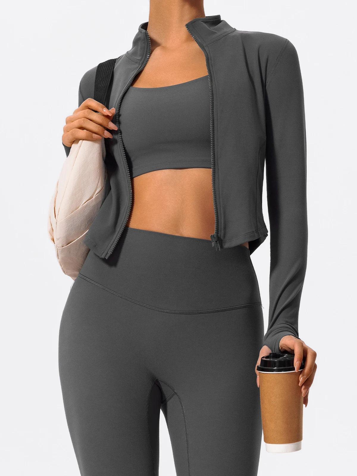Hearuisavy Summer Ultra-Soft Fabrics Tight Sports Jackets Women Zipper Gym Yoga Clothes Female Quick-Dry Long Sleeve Sportswear