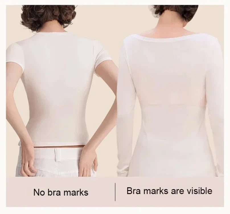 Women's Large Breasts Underwear Wide Shoulder Invisible Corset Antibump Thin Underwear Full Cup Vest Traceless Bra with Bra Pads