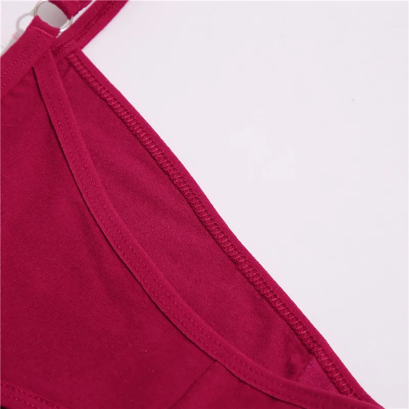 Women's Cotton Panties 3Pcs/set Sexy Low Waist Briefs M-2XL Comfortable Underwear Female Soft Solid Color Underpants Lingerie