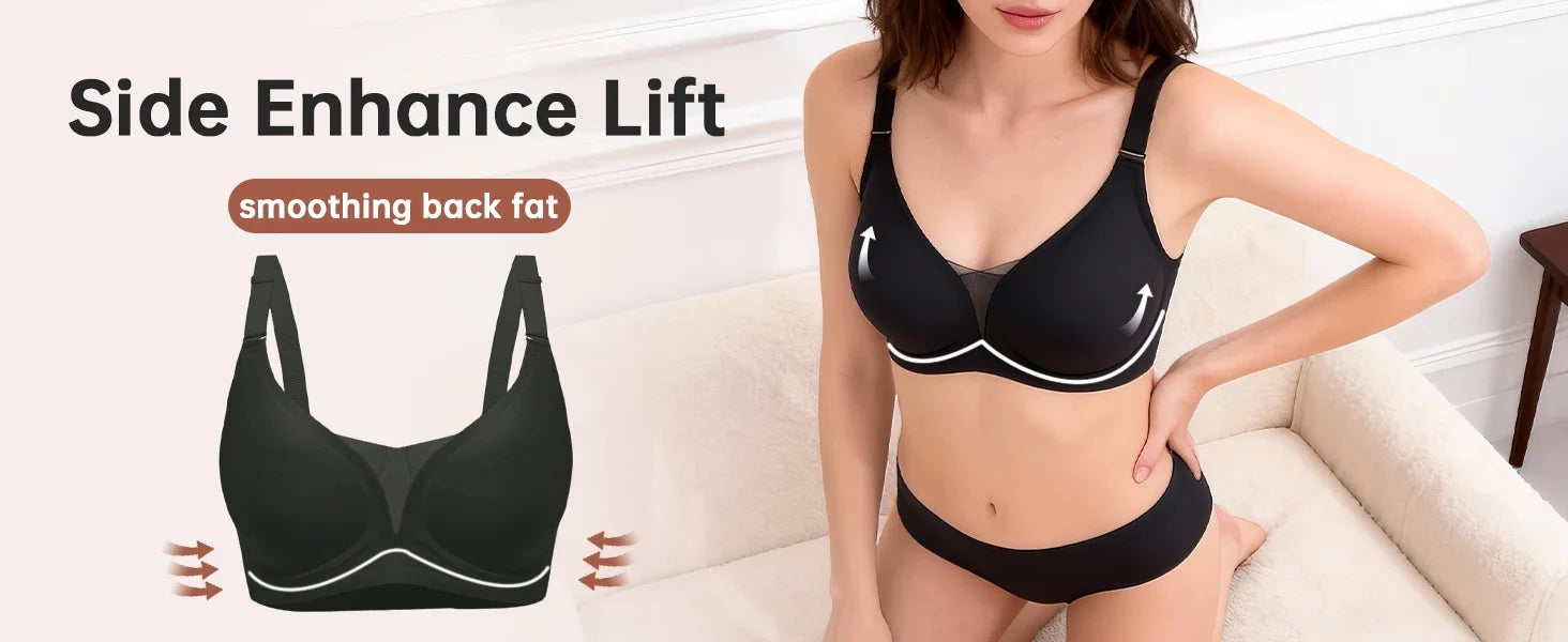 7pcs Women's Bras Seamless Push Up T-Shirt Bralettes Wireless - Multi-Color, Breathable Padded, Everyday Comfort