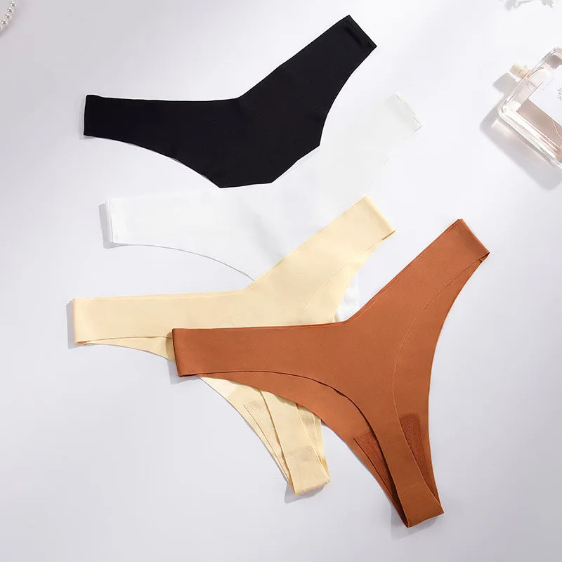 Seamless Women Panties Underwear Female Thong Intimates G String  Ladies Low-Rise Briefs Sexy Panty Set Lingerie Size S-XL