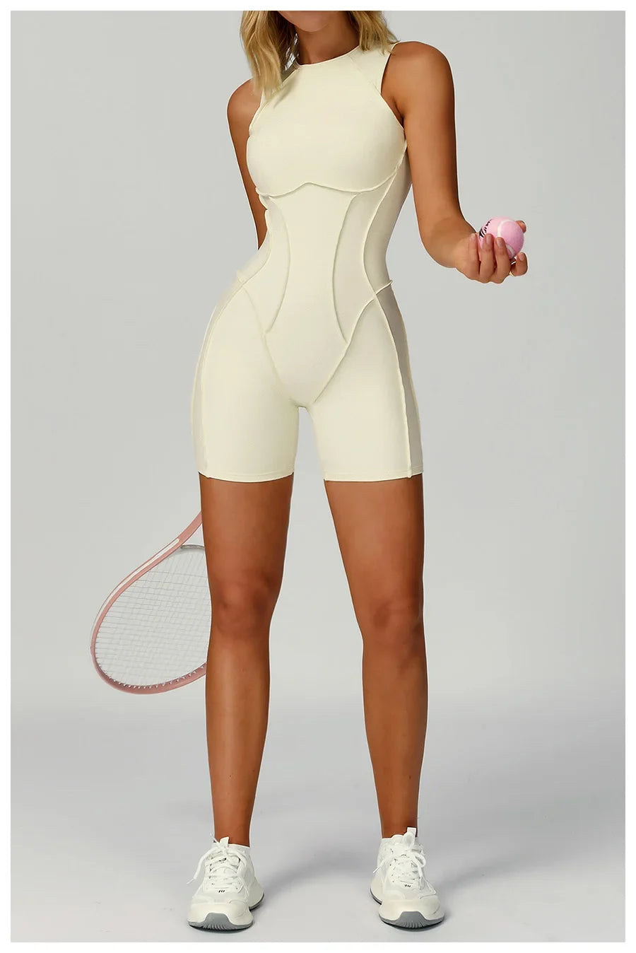 New Seamless Yoga Jumpsuits Sports Fitness Hip-lifting Backless Shorts One-piece Workout Gym Leggings Tracksuits for Women