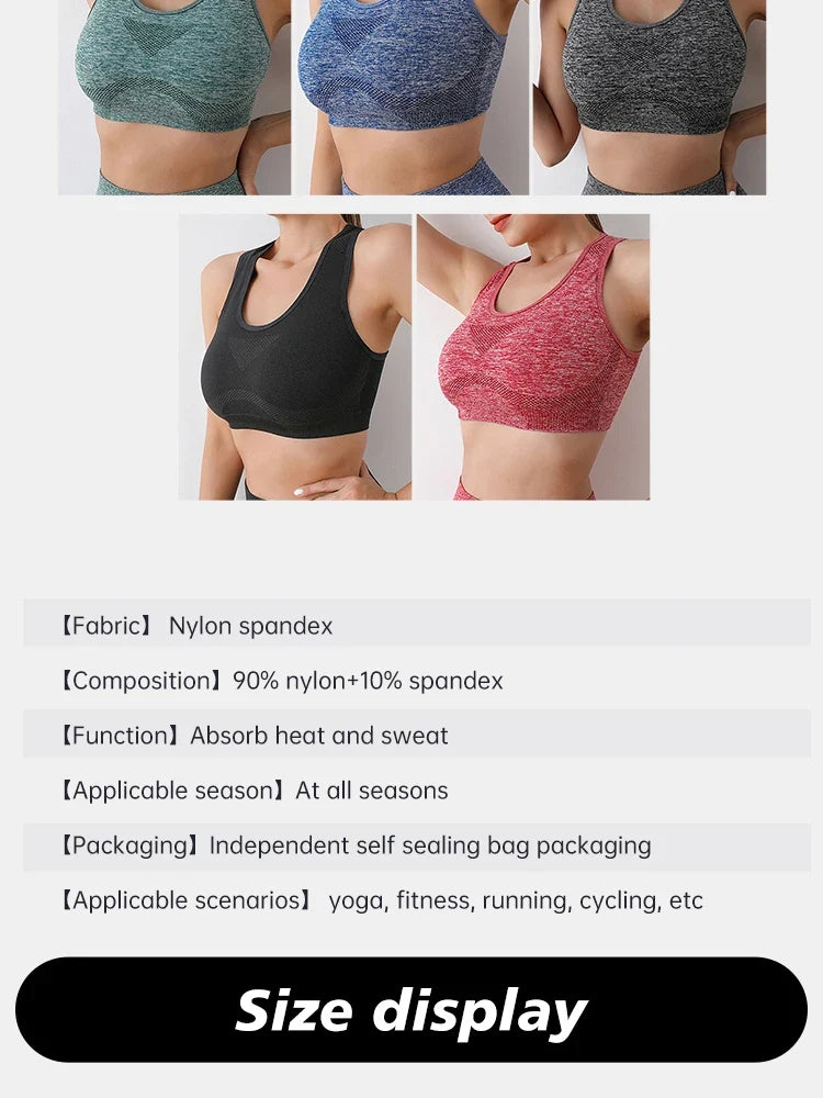 CZGUKE Soutien-gorge Push Up Respirant Pour Femmes, Sous-vêtements De Sport, Course À Pied, Yoga, Fitness