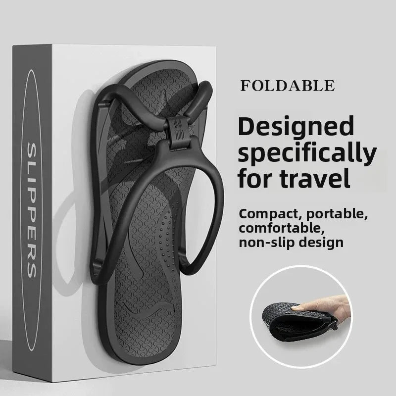 Travel Slippers Foldable EVA Soft Quick Drying Unisex Portable For Hotel Bathroom Shower Men Women