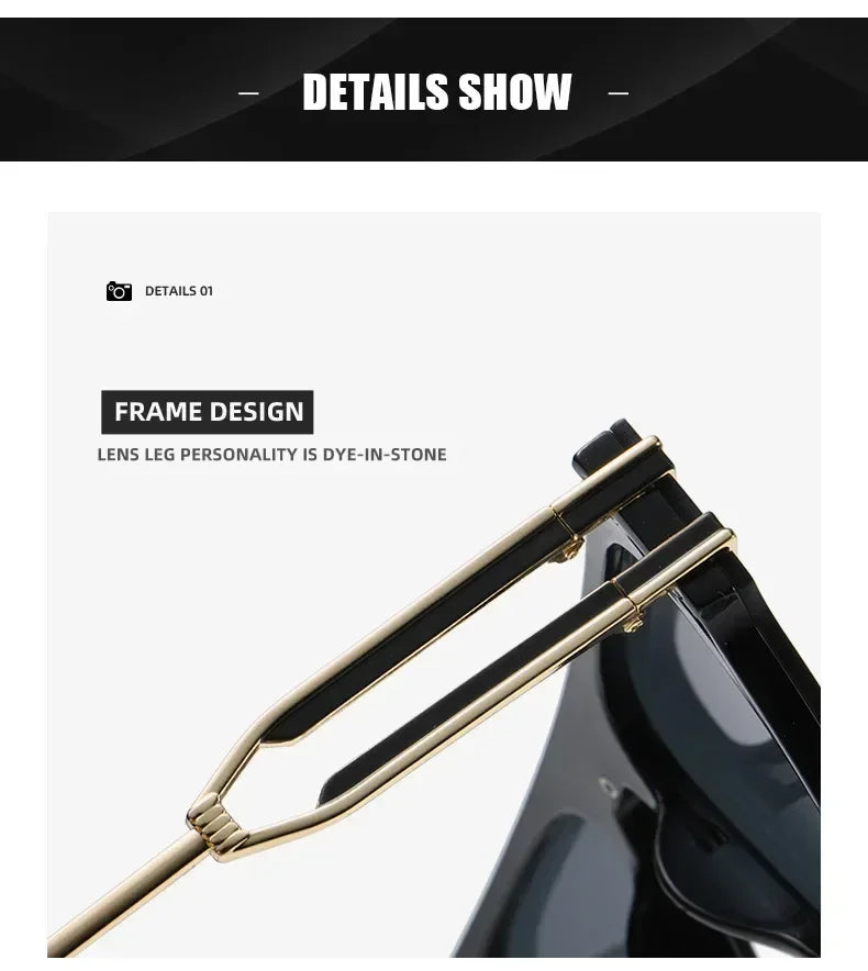 2024 Fashion Sunglasses For Men Vintage Glasses Vintage Designer Sunglasses For Men Retro Shades Lentes De Sol Mujer Zonnebril