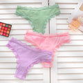 3pcs/Set Soft Seamless Lady Briefs Breathable Comfortable Female Underpants Sexy Lingerie Elegant Women's Panties Underwear