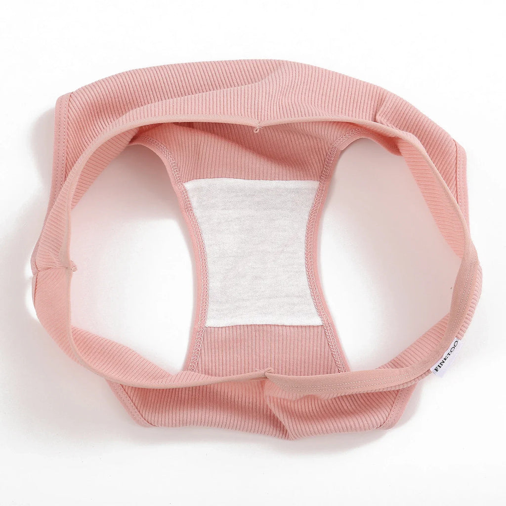 3PCS Women Cotton Panties Female Sexy Intimates Low Rise G-String Thongs Ladies Bikini Girl Solid Color Underwear Soft Lingerie