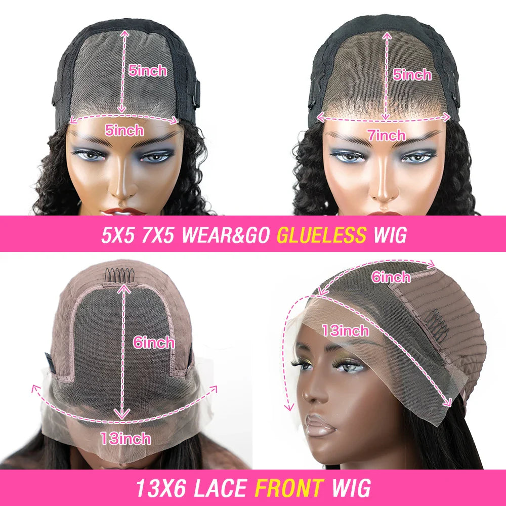 250% Kinky Curly Wigs Human Hair Afro Curly 13x6 HD Lace Frontal Wig Wear Go Glueless 5x5 Lace Front Human Hair Wigs on Sale
