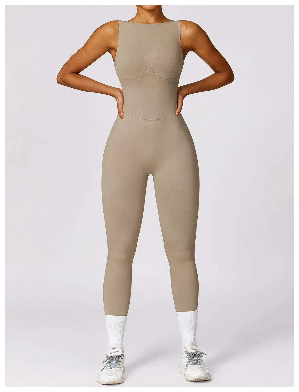 Seamless One-piece Suit Women Sports Jumpsuit Push up Yoga Suit Backless Sportswear Set Women Sleeveles Workout Bodysuits Female
