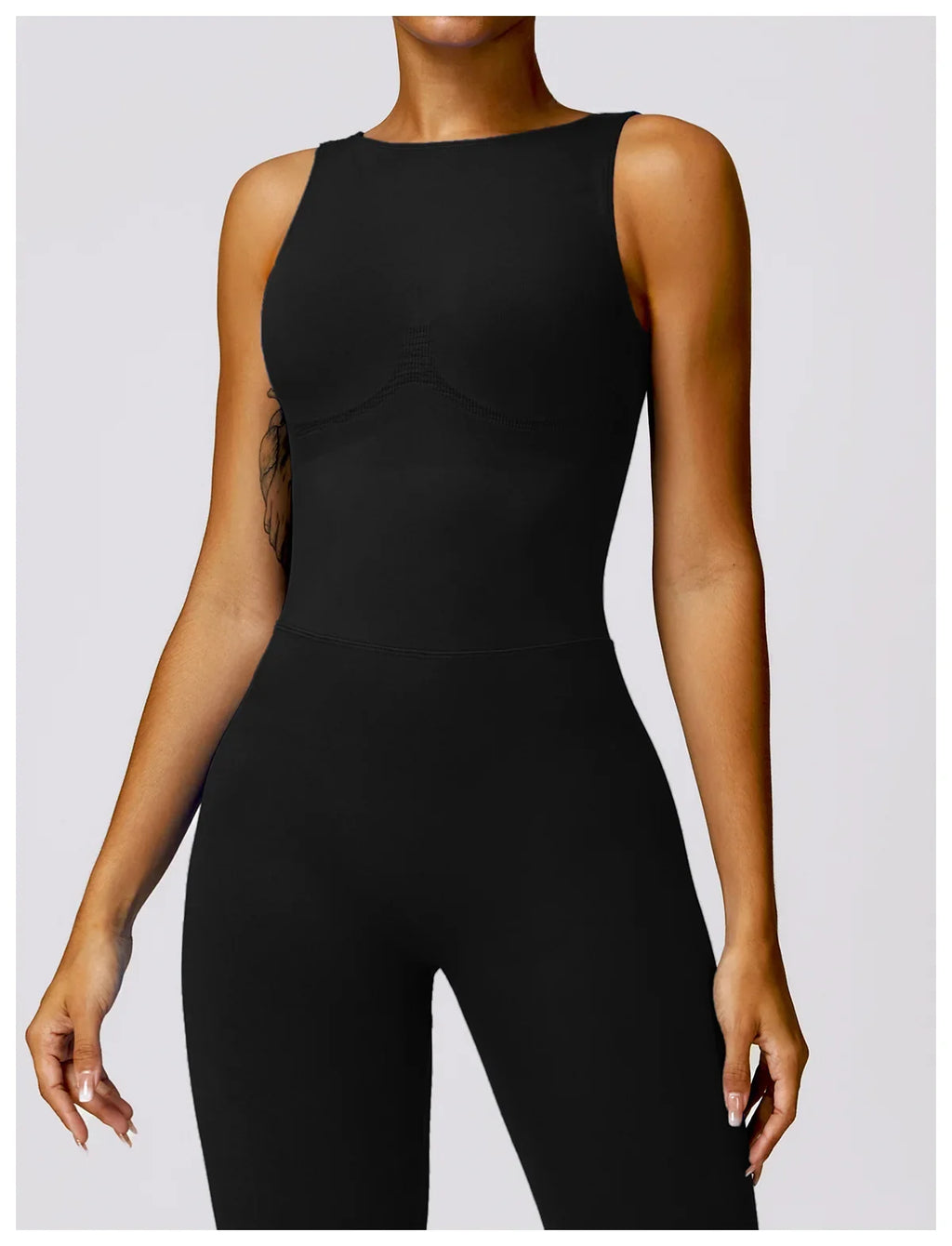 Seamless One-piece Suit Women Sports Jumpsuit Push up Yoga Suit Backless Sportswear Set Women Sleeveles Workout Bodysuits Female
