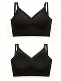 Women Sexy Lingerie Invisible Bra Deep U Plunge Bras Backless Top for Dresses, Transparent Strap Push Up Back Sling Underwear