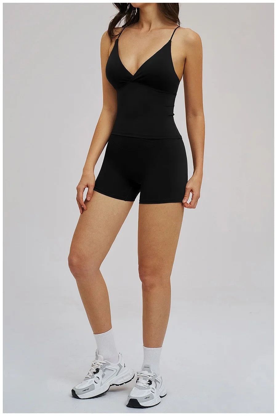 Women 2 Piece Gym Workout Set Female Bra Yoga Shorts Vest Fitness Wear Quick-Dry  Sports Bra Suits Sportswear Tracksuit Outfits