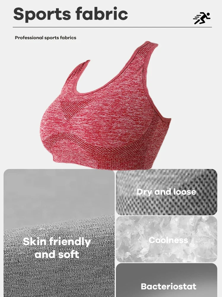 CZGUKE Soutien-gorge Push Up Respirant Pour Femmes, Sous-vêtements De Sport, Course À Pied, Yoga, Fitness