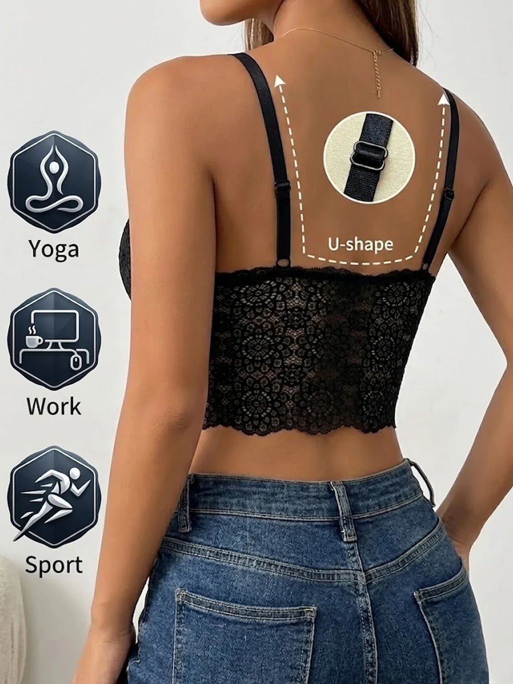 Sexy Women Underwear Lace Mesh Bra Female Brassiere Breathable Camisole Lingerie Wireless Solid Ladies Bras