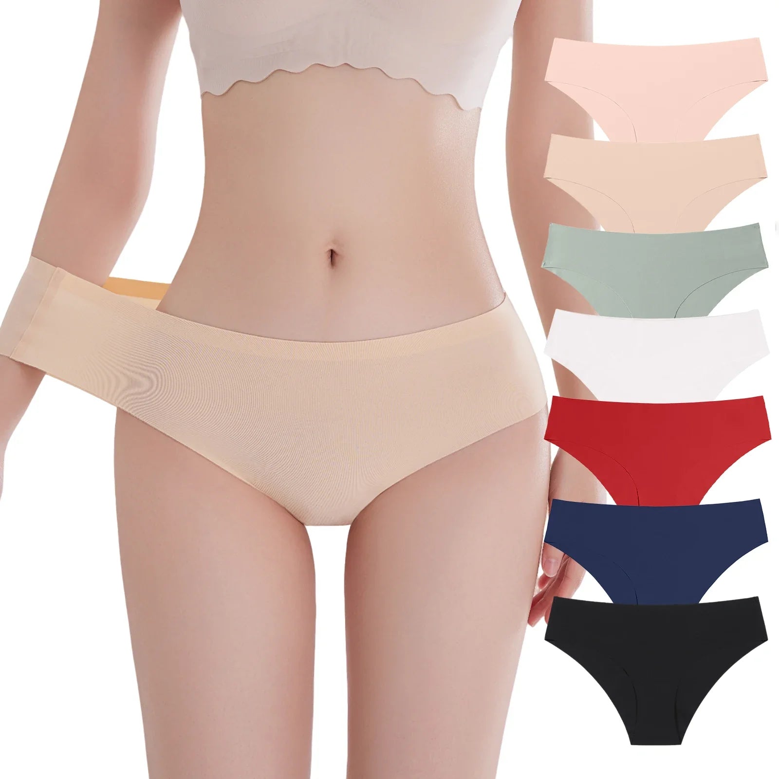 Women Lingerie High Waist Seamless Underwear Breathable Comfort Briefs Soft Thong Women Sexy Panties S-2XL