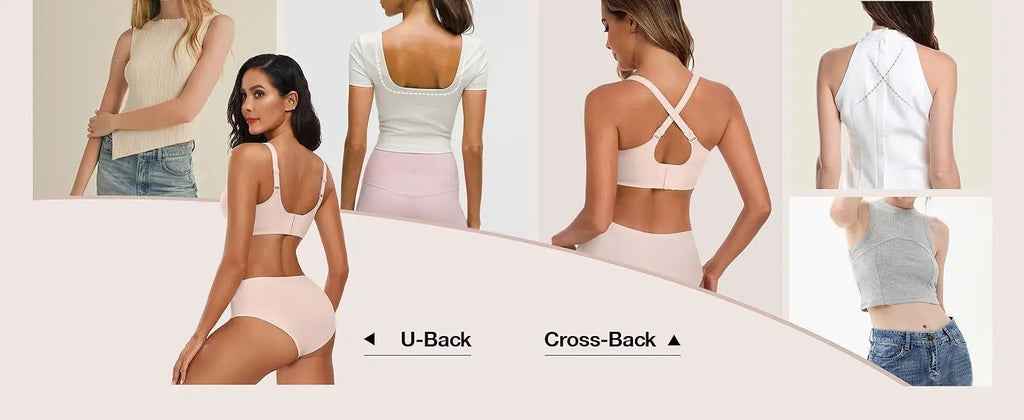 Women's Wavy Smooth Bra Wire-free and Seamless Bra Supports Side Breast Prevents Sagging Comfortable and Pushes Up