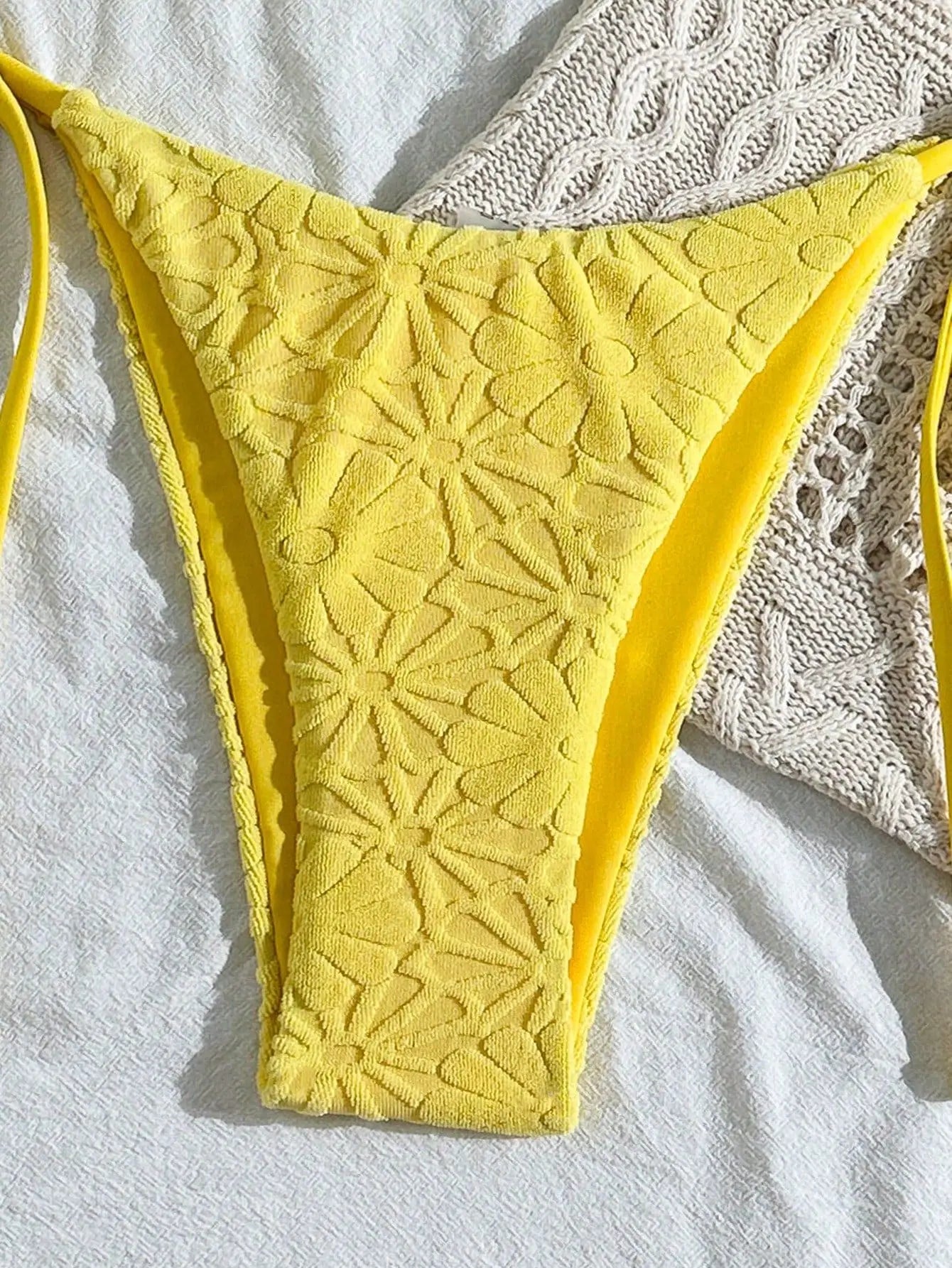 Sexy Yellow Micro Bikini 2026 Mujer Women Halter Push Up Bra Bandage Thong Swimsuit Summer Bathing Suit Holiday Swimwear Biquini