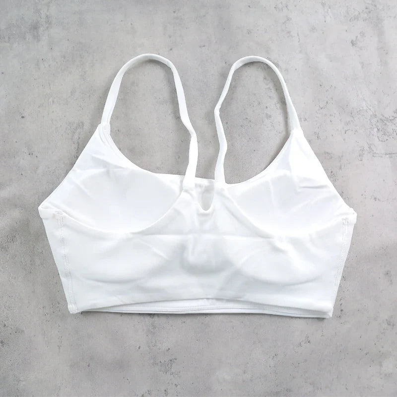 DIAS FIT JOY Women's Sports Bra with Removable Pads for Yoga Golf Cycling – High Support Workout Vest for Running & Fitness