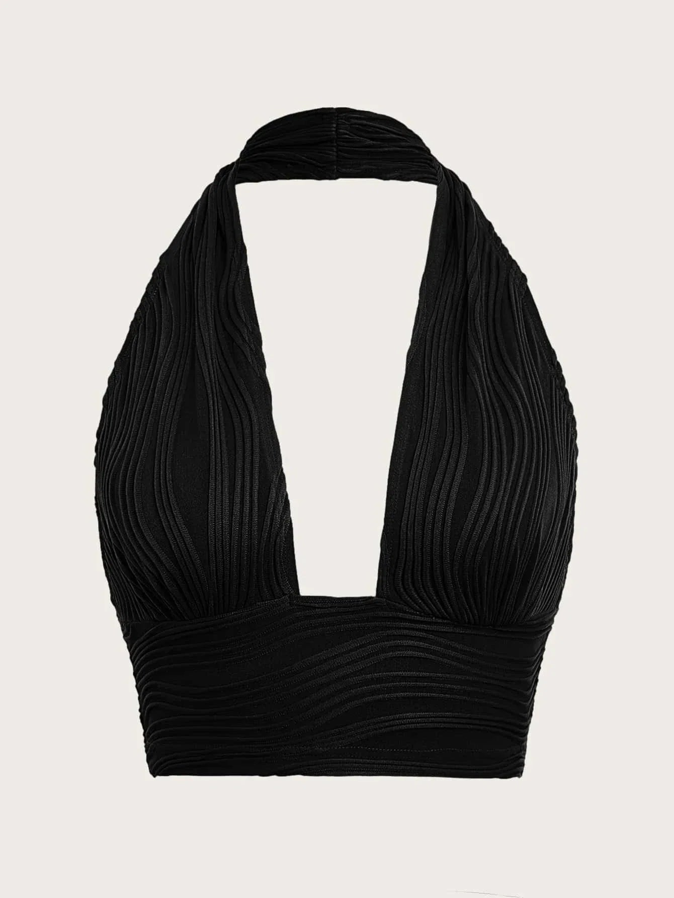 Sexy Solid Backless Crop Halter Top Women Summer 2024 Y2K Clothes Grunge High Street Style Club Sleeveless Cami Top Streetwear