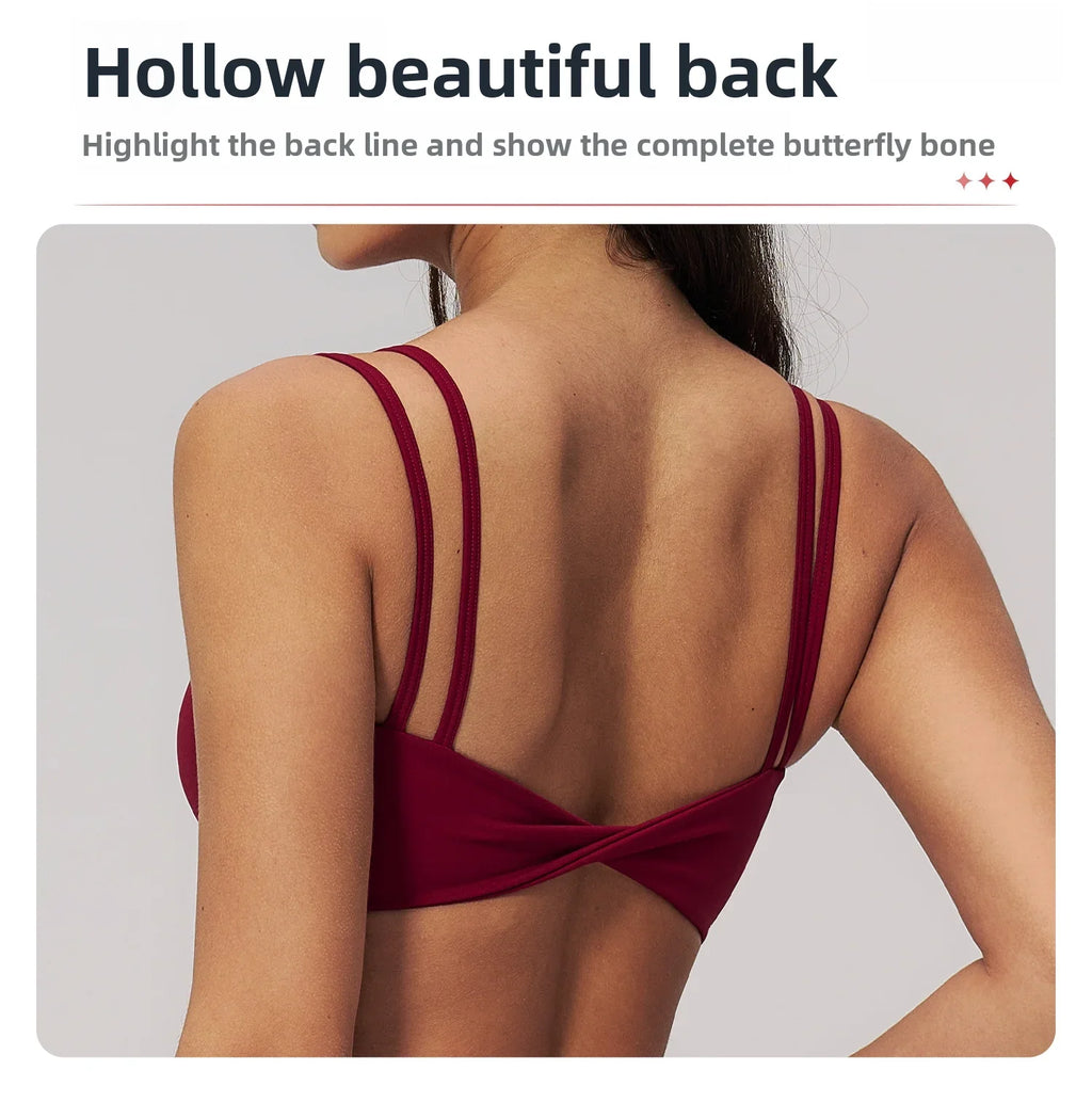 Summer Yoga Bra Women Sports Bra Running Cycling Gym Top Breathable Push Up Sports Underwear Women Fitness Workout Top Women Bra