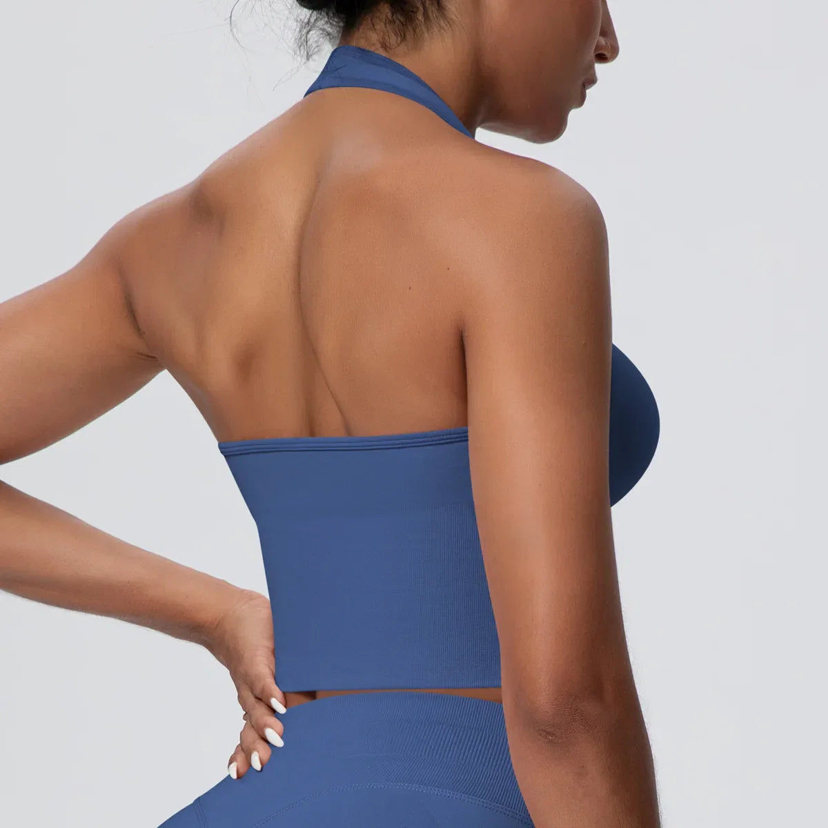 Gym Tops Women Halter Top Gym Vest Woman Sexy Backless Push Up Sport Bras Running Vest Workout Tops Activewear Yoga Fitness Vest