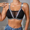 1pcs Fashion New Style Bras Silver Satin Women's Underwear Wire-Free Padless Bras Elegant Lady Bra Comfortable Sexy Lingerie