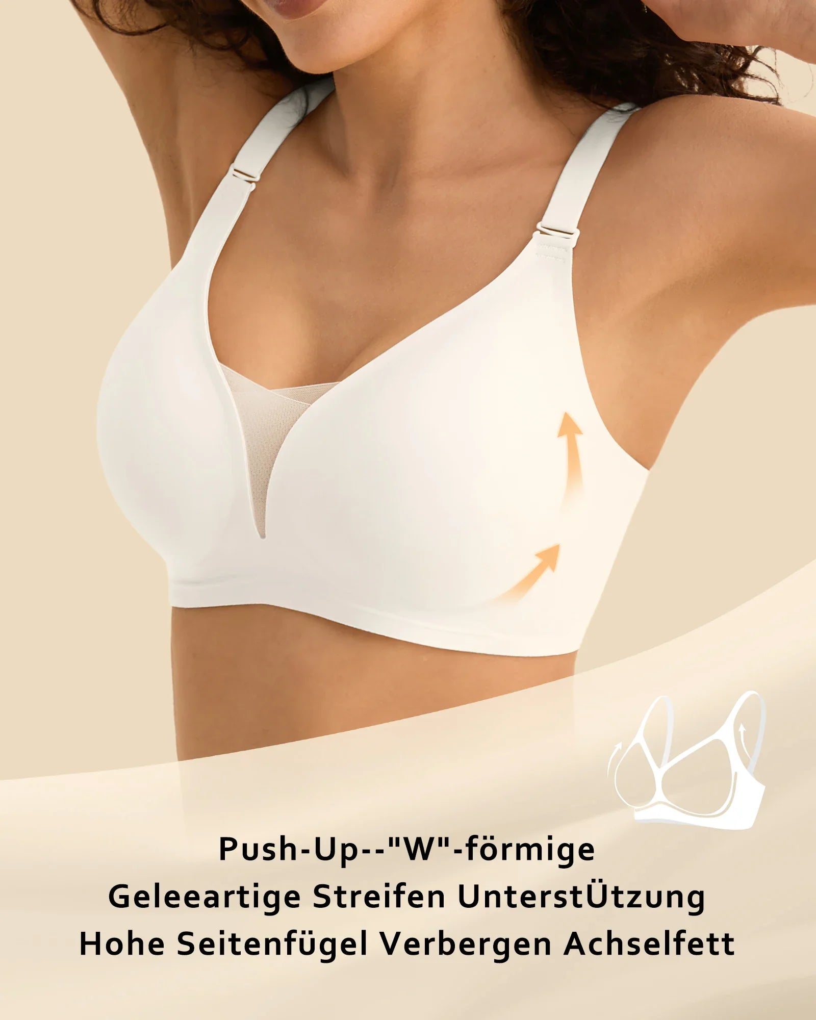 7pcs Women's Bras Seamless Push Up T-Shirt Bralettes Wireless - Multi-Color, Breathable Padded, Everyday Comfort