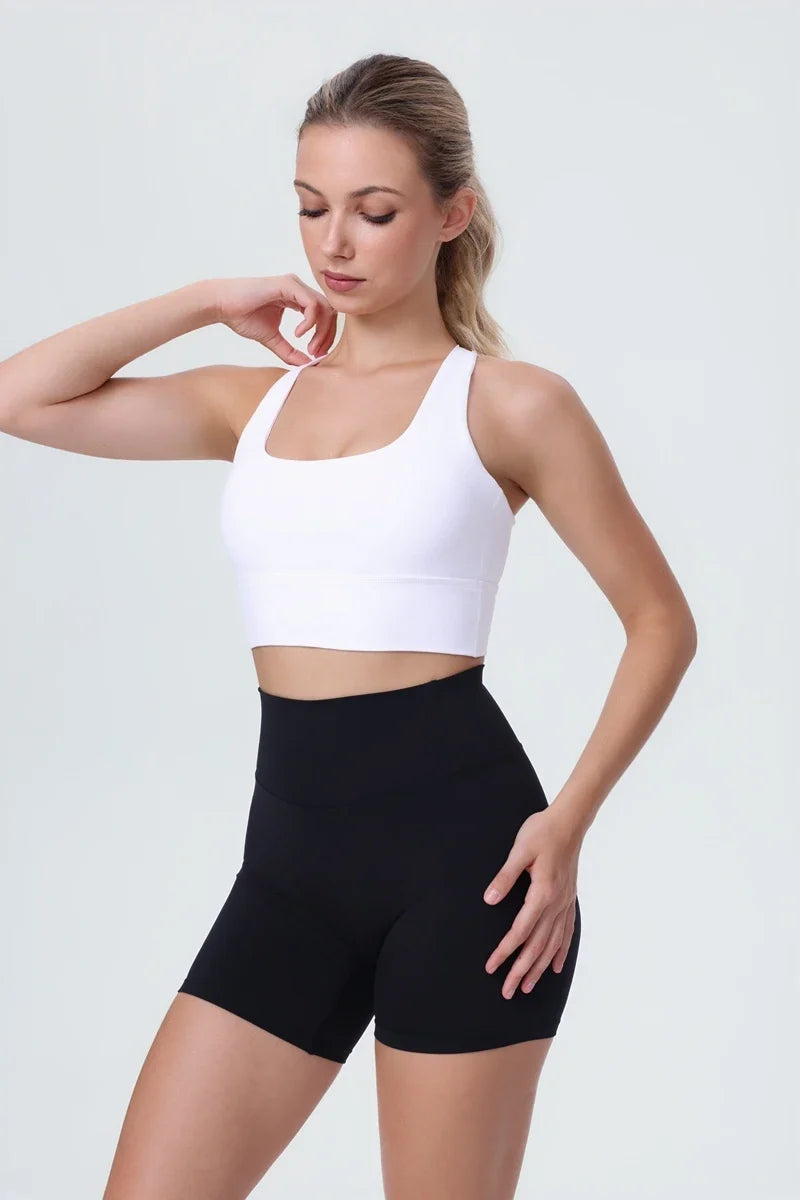 DIAS FIT JOY Yoga bra Naked feel cross back sports bra yoga clothes women's Cycling running fitness top