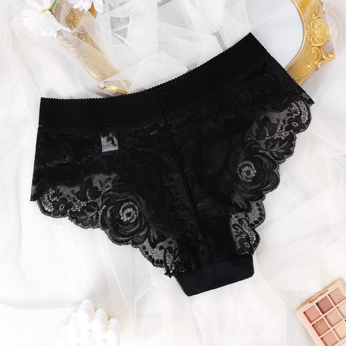 1pcs Fashion Style Elegant Women's Panties Low Waist Floral  Sexy Lingerie Comfortable Female Underpants Hot Sale Lady Briefs