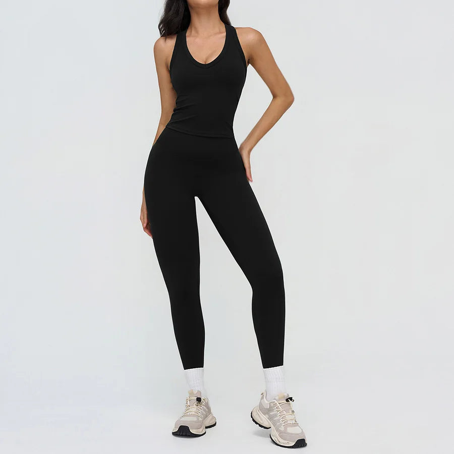 Yoga Clothes Set 2PCS Gym Crop Top Women Outfits Sports Bra High Waist Legging Fitness Suit Running Workout Tracksuit Sportswear