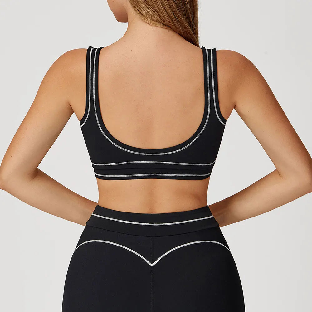 Breathable Sports Underwear for Women Shockproof Fitness Top Push Up Gym Crop Top Brassiere Sport Bra Gym Workout Top Yoga Bra