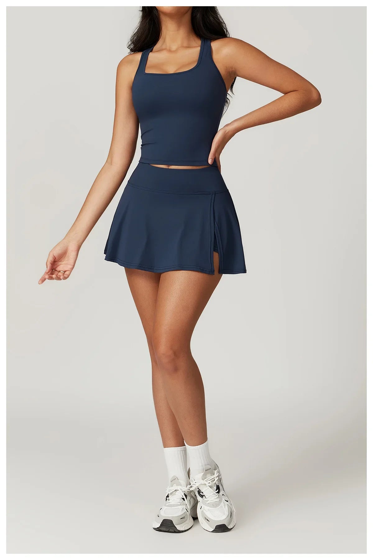 New Yoga Short Skirt Women Summer Comfortable Slit Yoga Skirt Fitness Outdoor Riding Skirt Anti-voyeur Sports Skirt High Quality