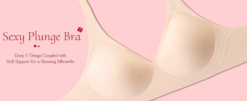 Pink Heart Seamless Wire-Free Comfortable Full-Cup Bra with Thin Molded Cups for Breathability and Support Beautiful Push Up Bra