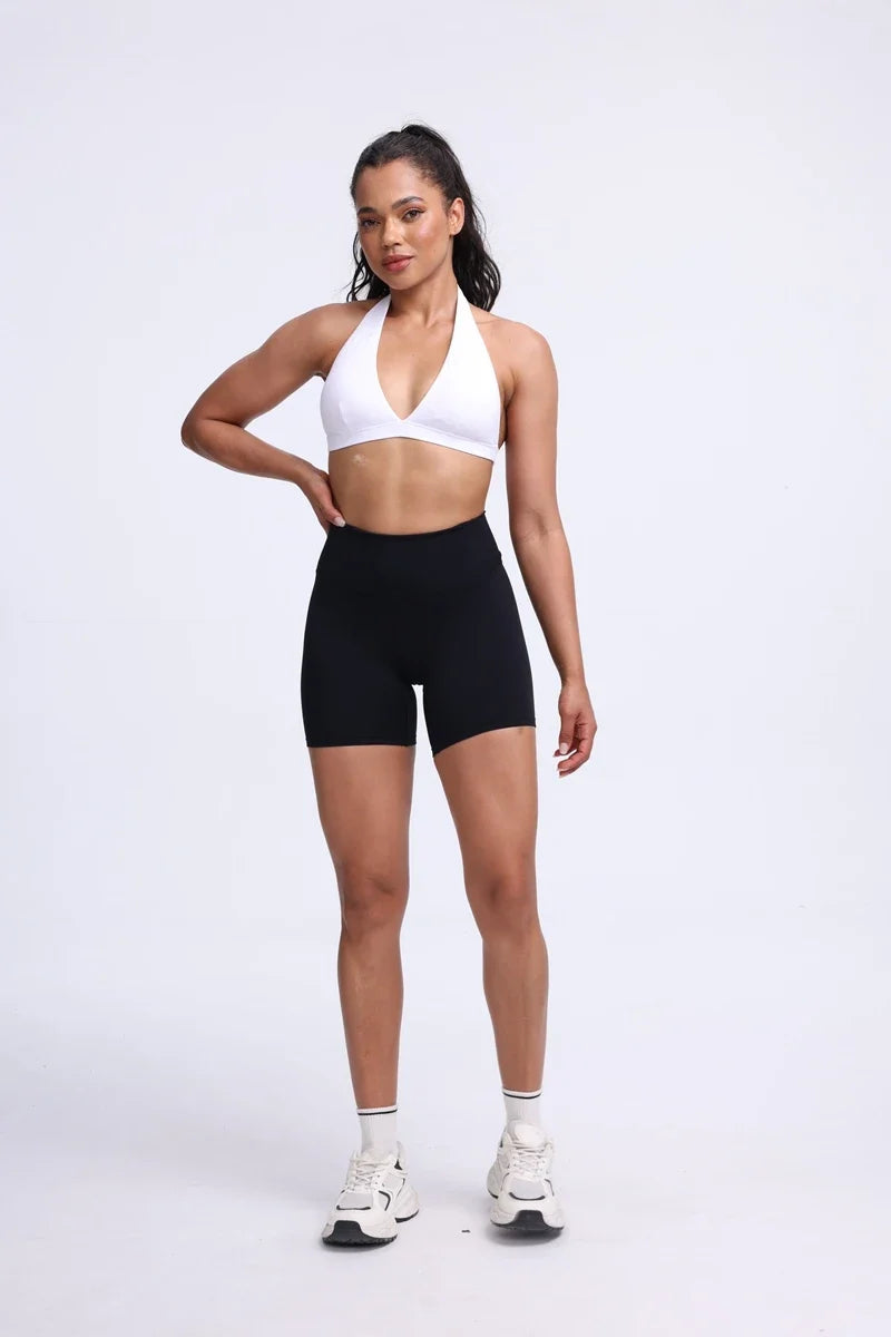 DIAS FIT JOY -Neck Hanging Neck Naked Feeling Yoga Bra for Running Fitness Cycling - Breathable Comfortable Sports Bra for Women