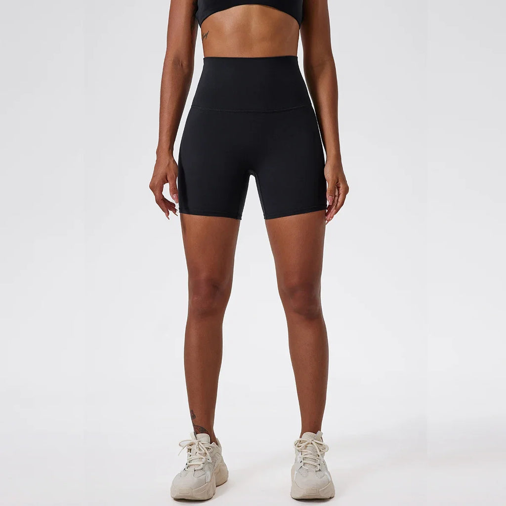 Hearuisavy Summer Soft Sports Shorts Buttock Lift Gym Leggings Women High Waist Yoga Shorts Women Running Cycling Workout Shorts