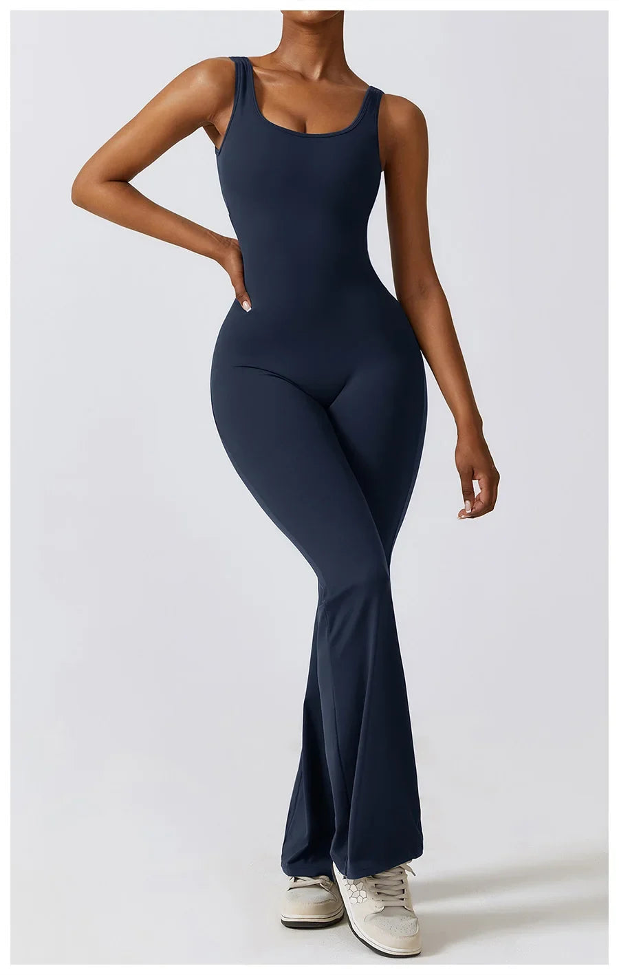 Women Sexy Back V Jumpsuit Gym Set Training Yoga Suit Sportswear Sports Jumpsuit Fitness Rompers Stretch Workout Bodysuits 8260