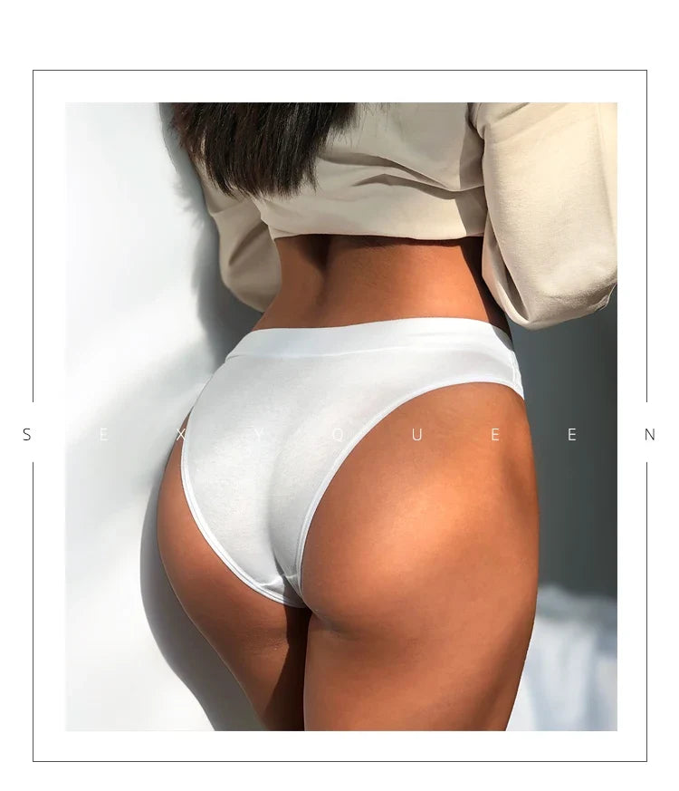 Sexy Thongs Seamless Women Panties Cotton G String Fashion Underwear Female Briefs Girls Lingerie Simple Sporty Style Size S-XL