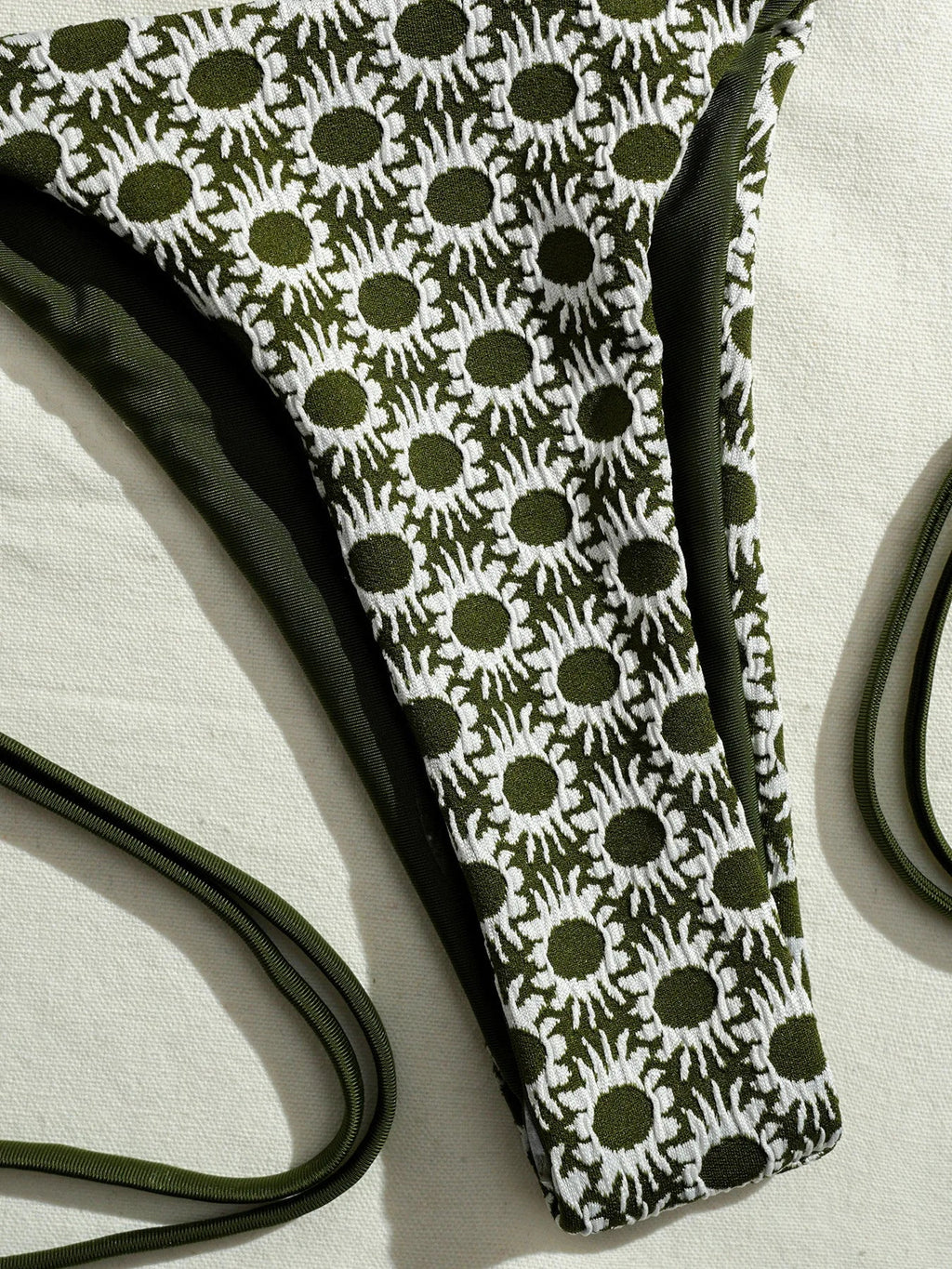 Sexy Green Sunflower Print Mini Bikini 2026 Women Halter Push Up Bra Tie Side Bandage Thong Swimsuit Beach Bathing Suit Swimwear