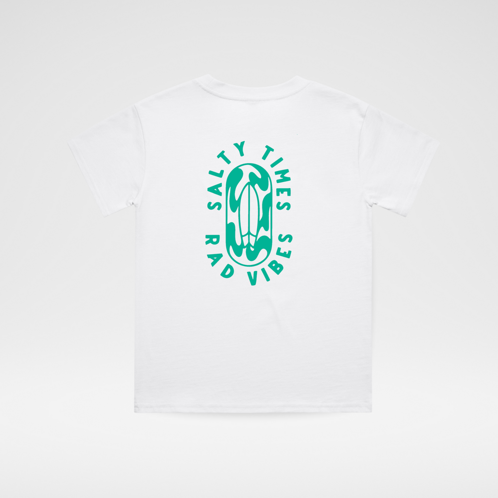 SALTY TIMES TEE - WHITE