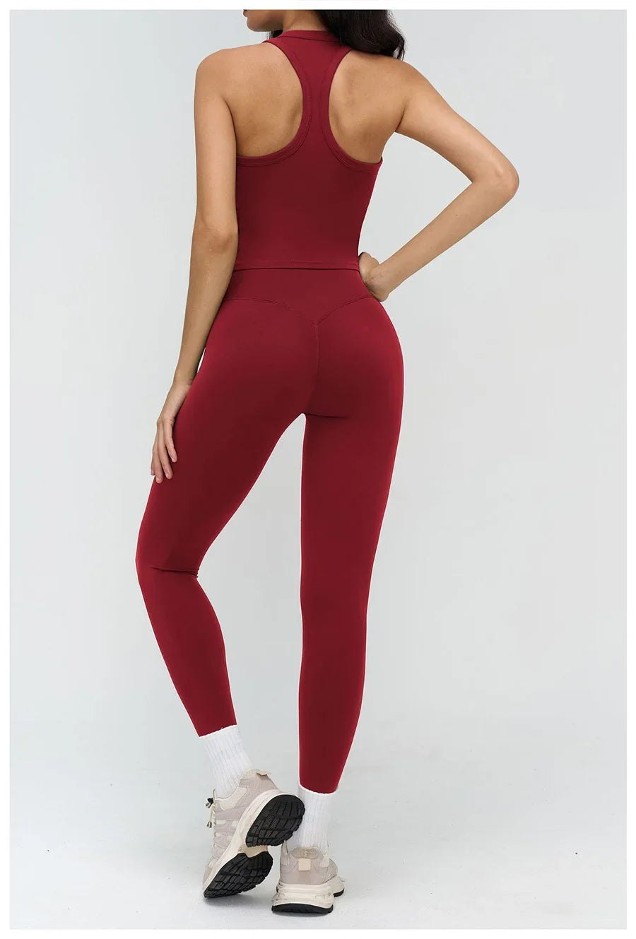 Yoga Clothes Set 2PCS Gym Crop Top Women Outfits Sports Bra High Waist Legging Fitness Suit Running Workout Tracksuit Sportswear