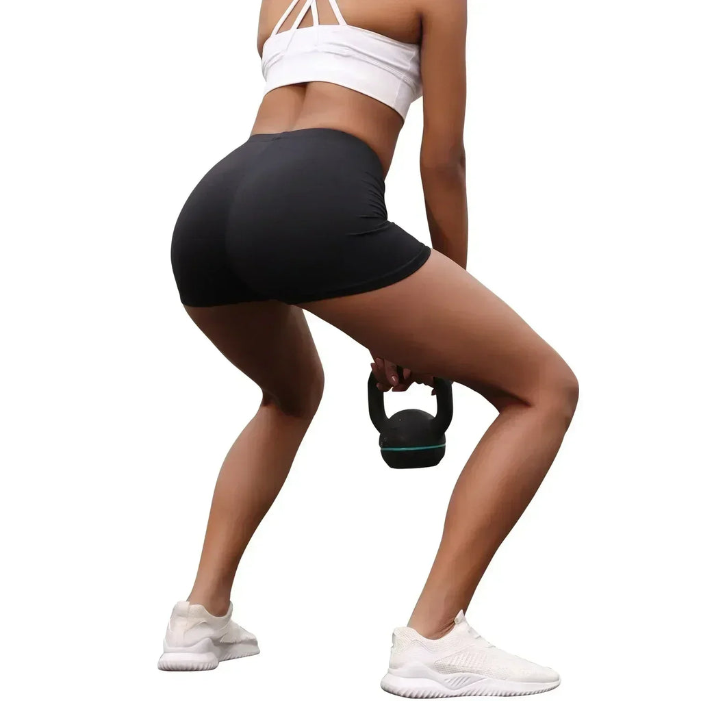 3 Pack Women's High Waisted Biker Shorts Super Soft Tummy Control No See Through Workout Yoga Running Push Up Gym Fitness Shorts