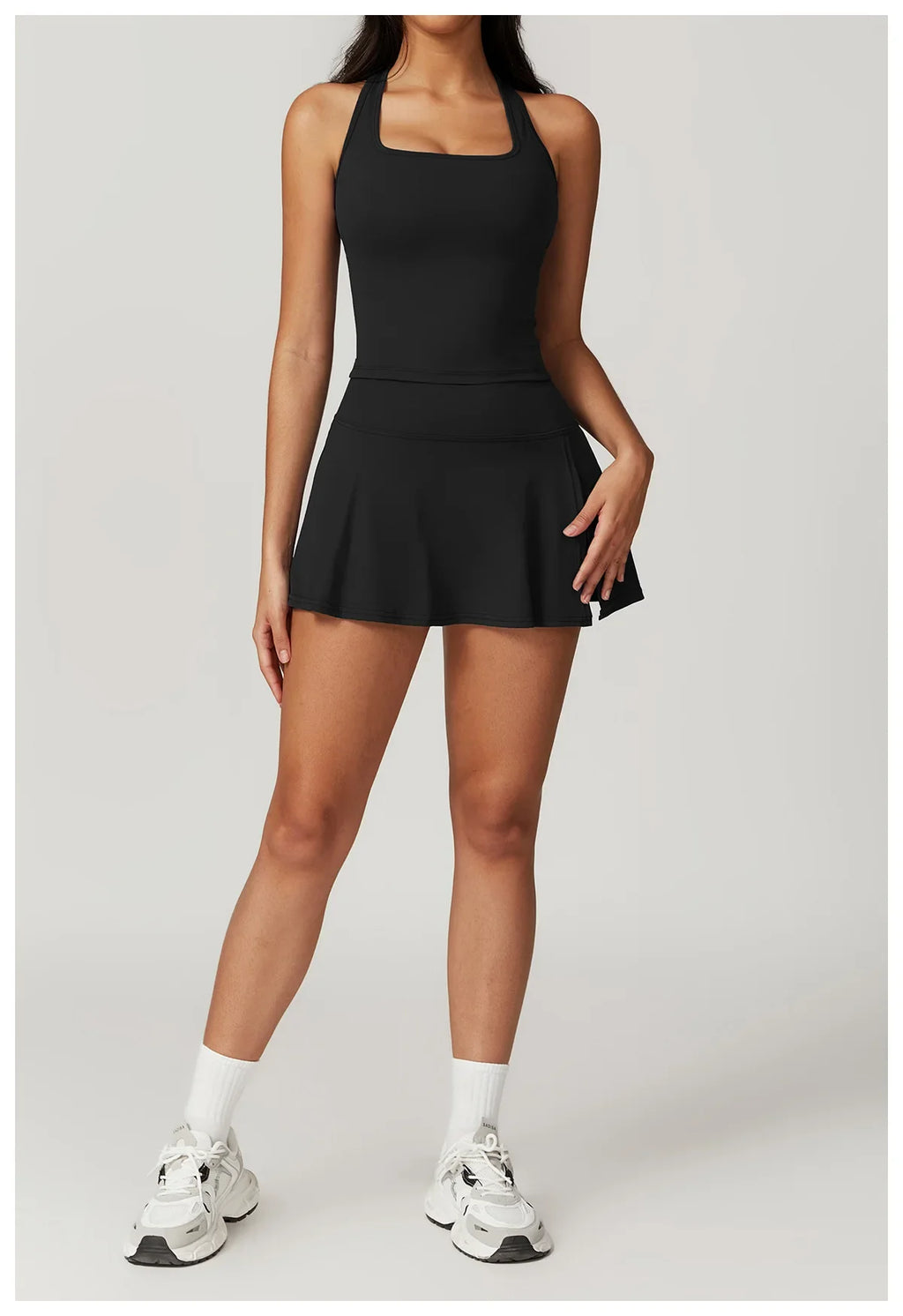 New Yoga Short Skirt Women Summer Comfortable Slit Yoga Skirt Fitness Outdoor Riding Skirt Anti-voyeur Sports Skirt High Quality