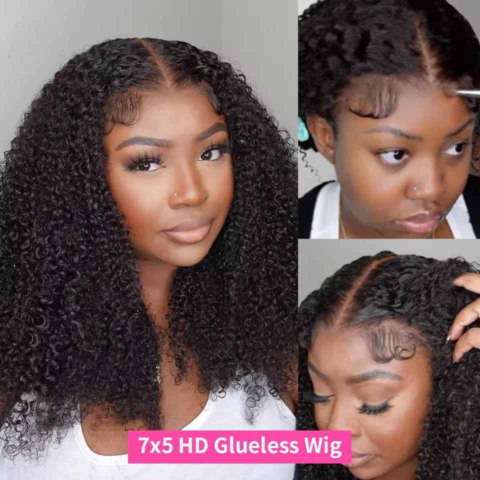 250% Kinky Curly Wigs Human Hair Afro Curly 13x6 HD Lace Frontal Wig Wear Go Glueless 5x5 Lace Front Human Hair Wigs on Sale