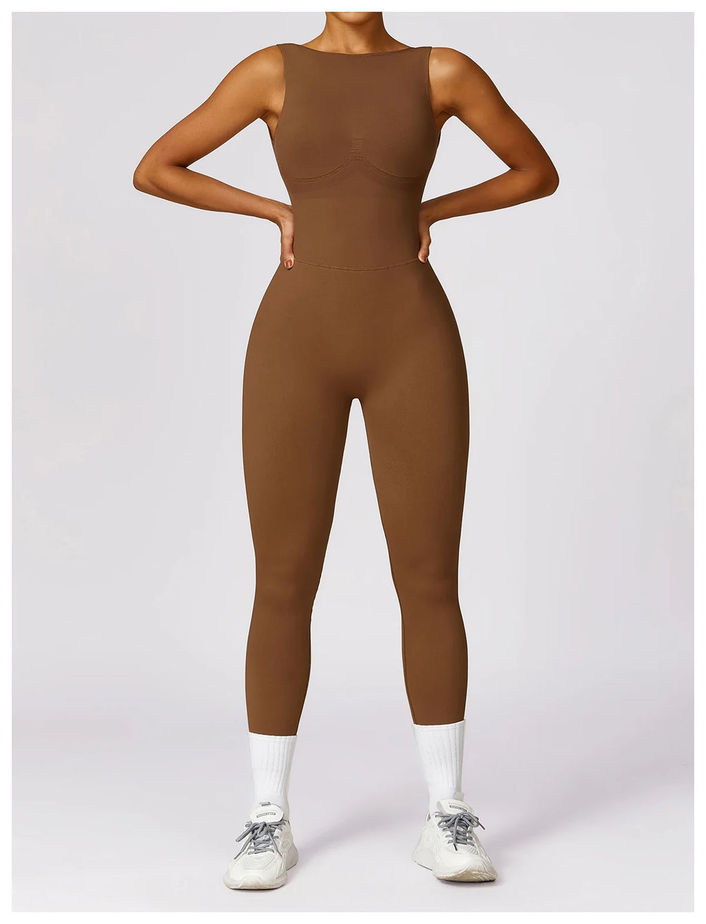 Seamless One-piece Suit Women Sports Jumpsuit Push up Yoga Suit Backless Sportswear Set Women Sleeveles Workout Bodysuits Female