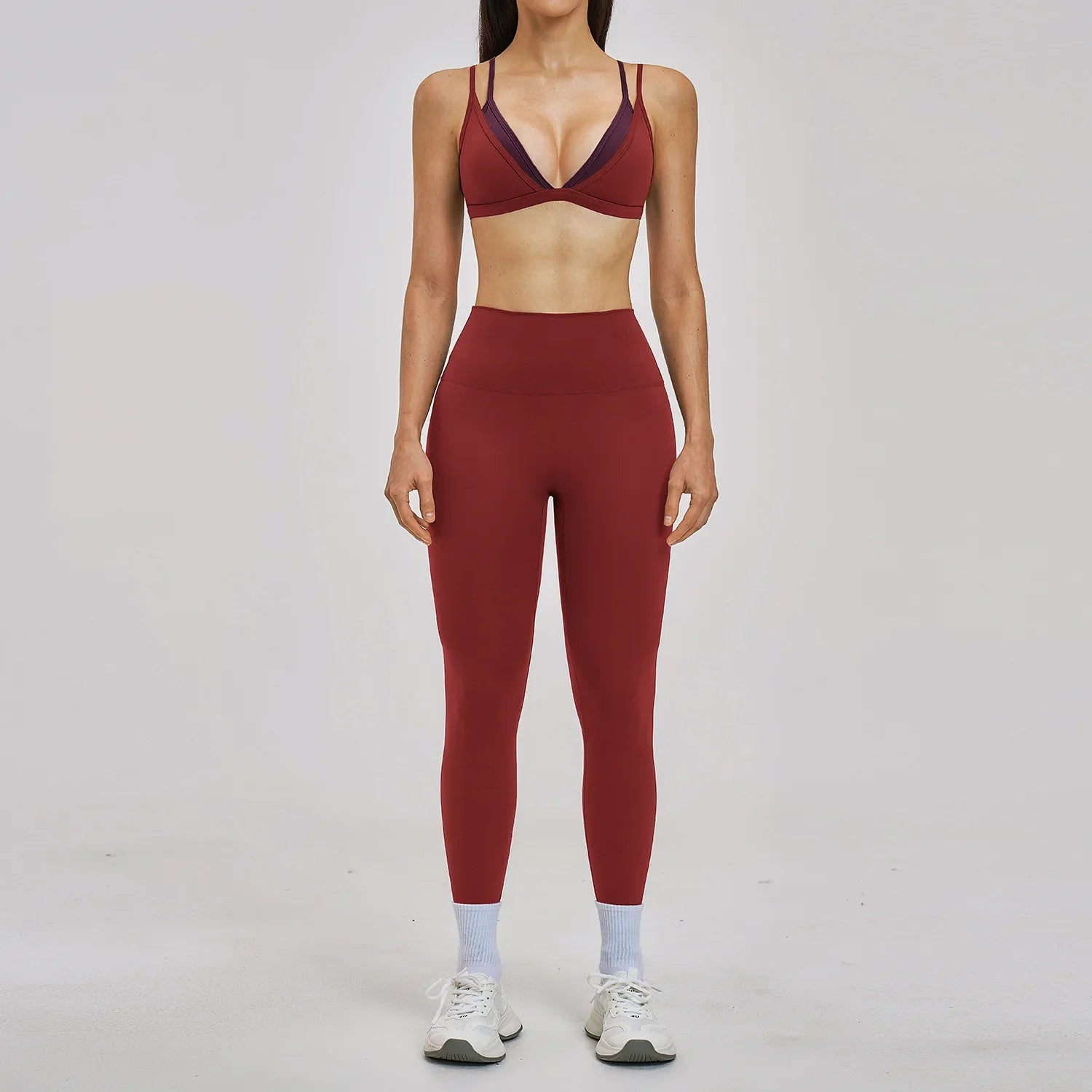 2 Piece Yoga Set Women's Tracksuit Athletic Wear Gym Clothes Female Workout Push Up Clothes Sports Bra Leggings Suit Fitness Set
