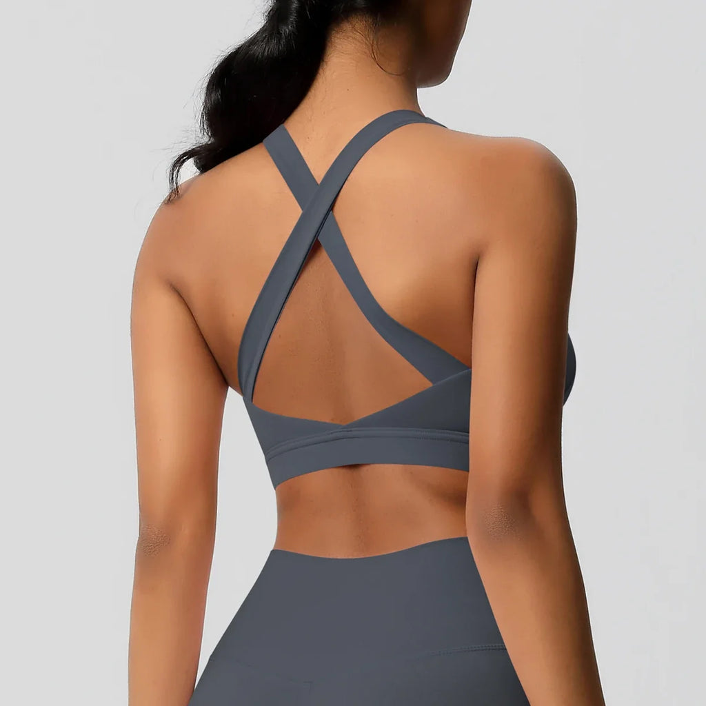 Women Fitness Yoga Bras Sexy Sling Beauty Back Fitness Push Up Sports Women Underwear Running Crop Top Yoga Clothes