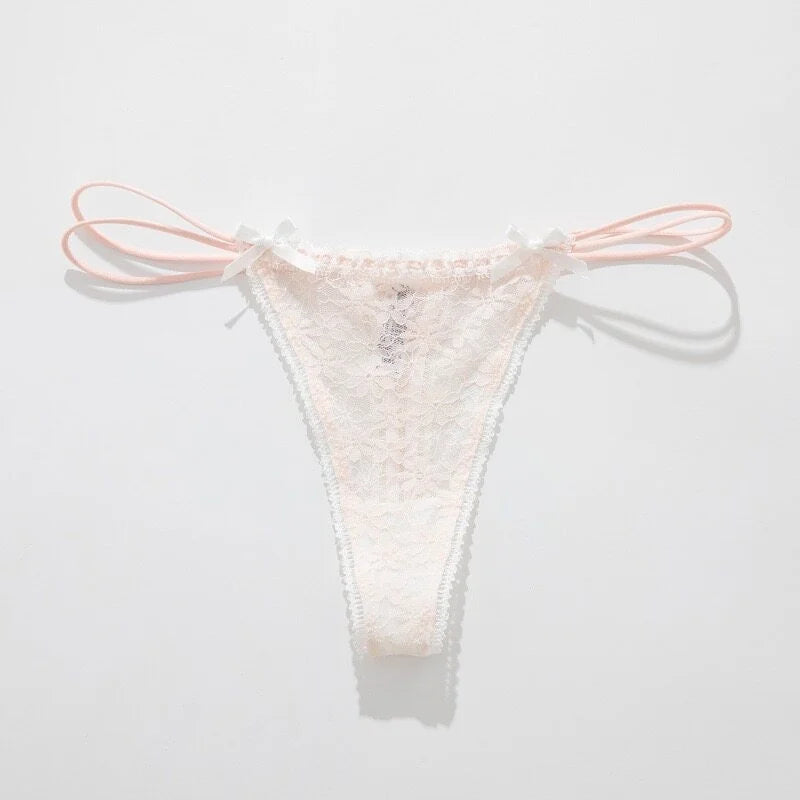Lace Girls G String Sexy Panties Women Underwear Briefs Hollow Out Thong High Quality Transparent Underpants Lingerie Intimates