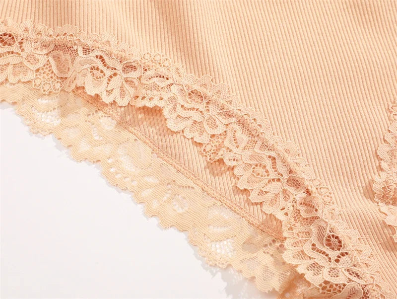 3Pcs Sexy Cotton Lace Panty Women Low Waist Panties Underwear S-XL Solid Color Ladies Briefs Lingere Underware Comfortable Women